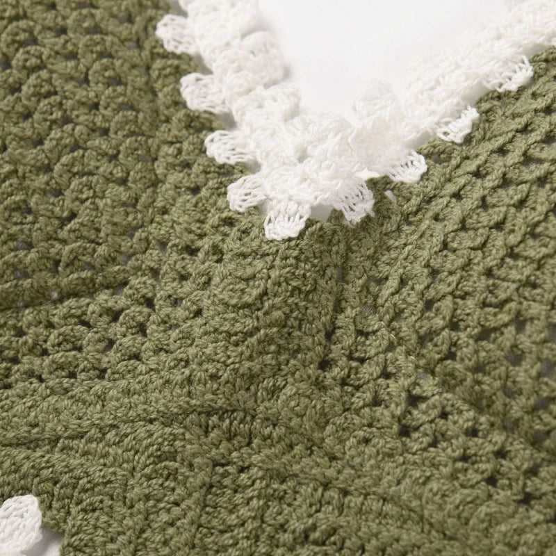 Handmade Knitted Boho Beach Camisoles Crochet Bikini