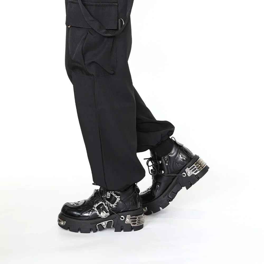 Vintage Dark Punk Lederschuhe