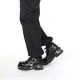 Vintage Dark Punk Lederschuhe