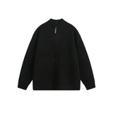 Vintage Loose Knitted Zipper Cardigan