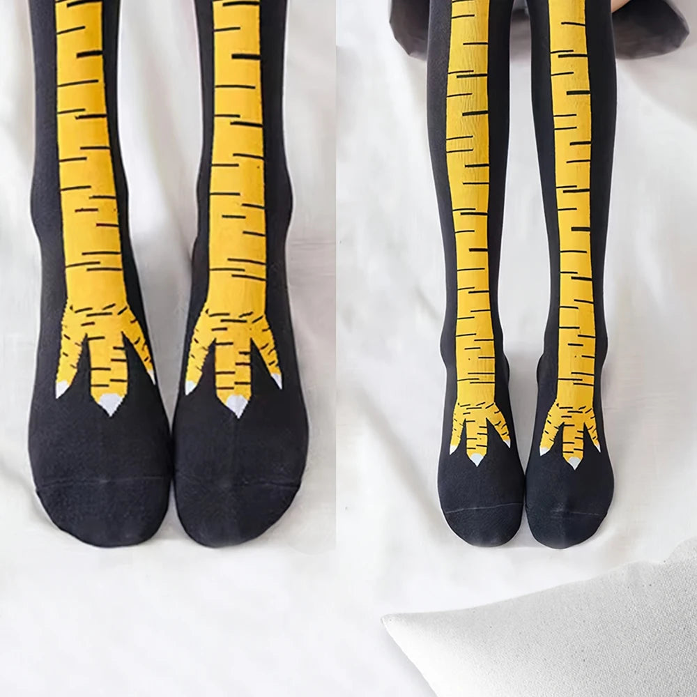 Funny Chicken Knee-High Socks