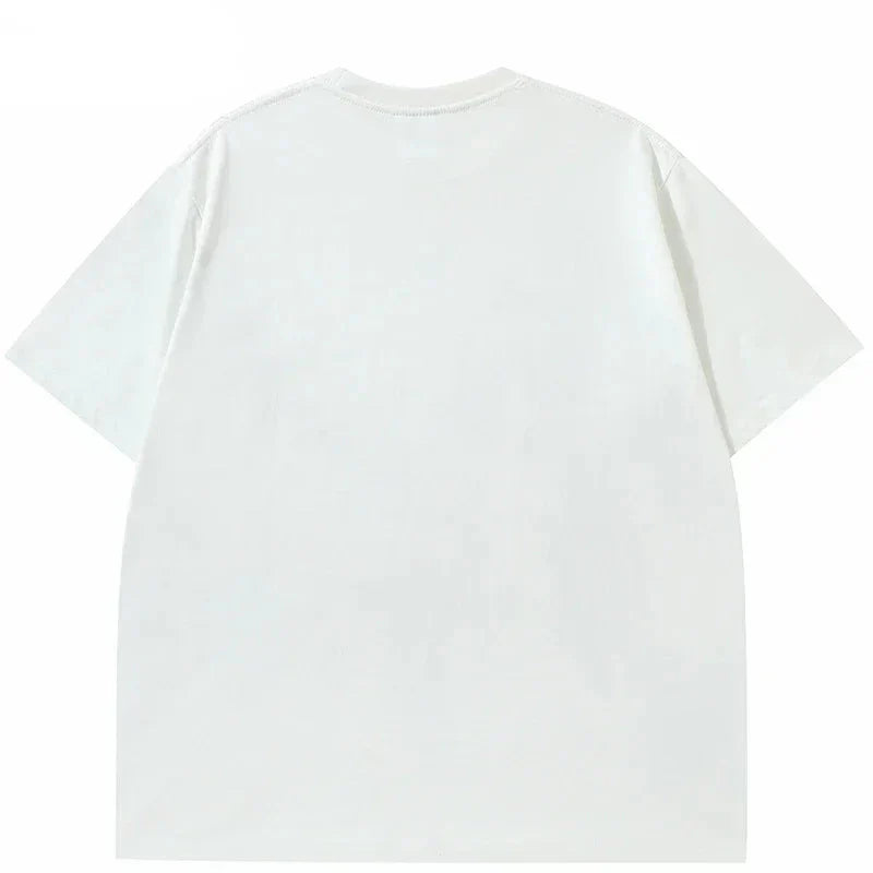Schwarze Engel-Flügel Grafik Anime T-Shirt