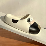 Cute Cow Cartoon Comfy Slippers