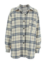 Women's Oversized Plaid Turn Down Shirt