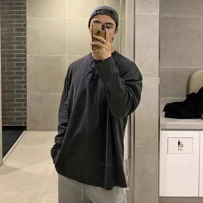 Casual Stylish Korean Solid Color T-Shirt