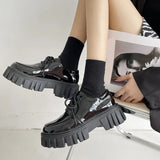 Corporate Girlie Black Leather Shoes