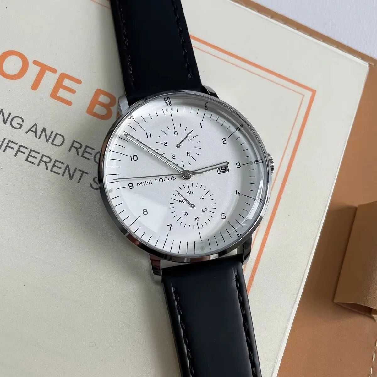 Classic Black Leather Watch