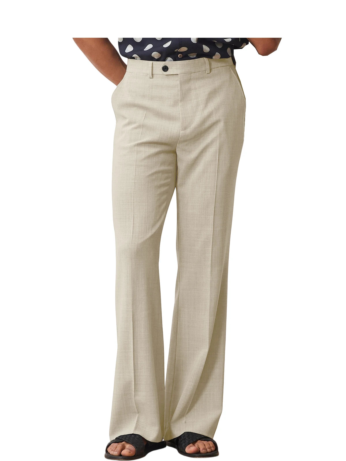 Old Money Micro Flare Pants High Waist Slim Fit