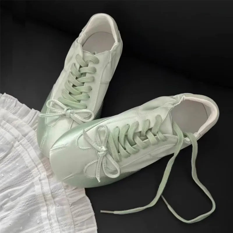 Ballet Aesthetic Bow Sneakers