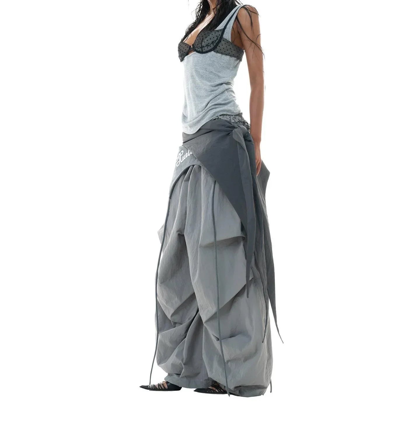 Y2K Wide Leg Retro Cargo Pants