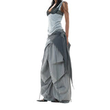 Y2K Wide Leg Retro Cargo Pants