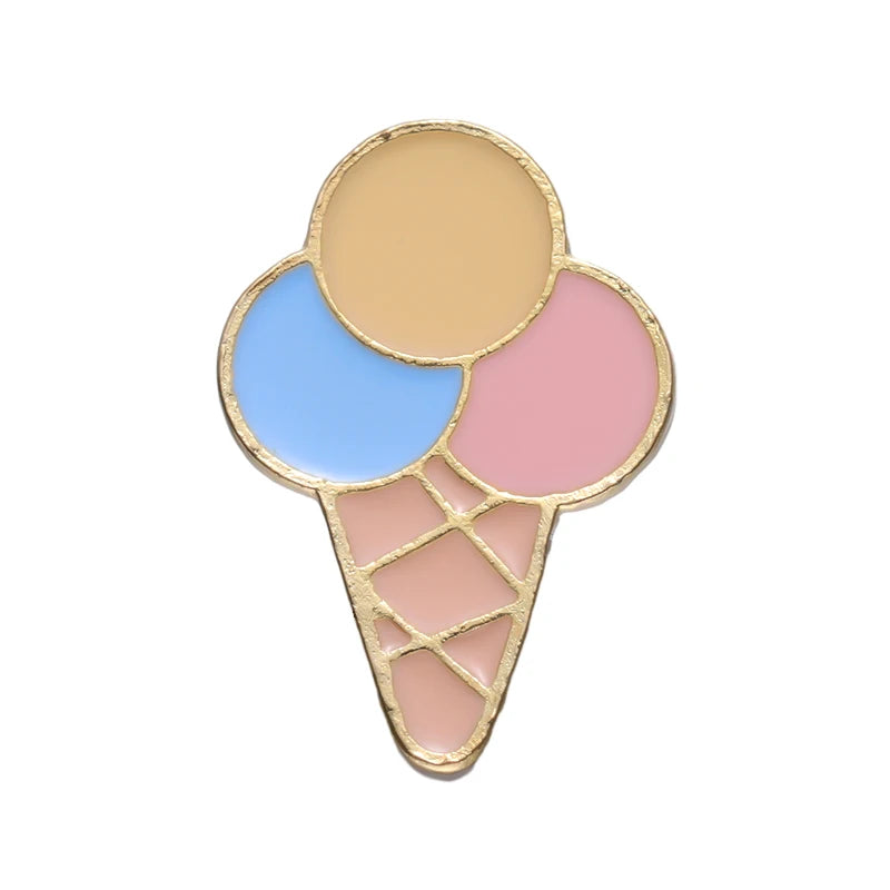 Beach Sandals Ice Cream Pins