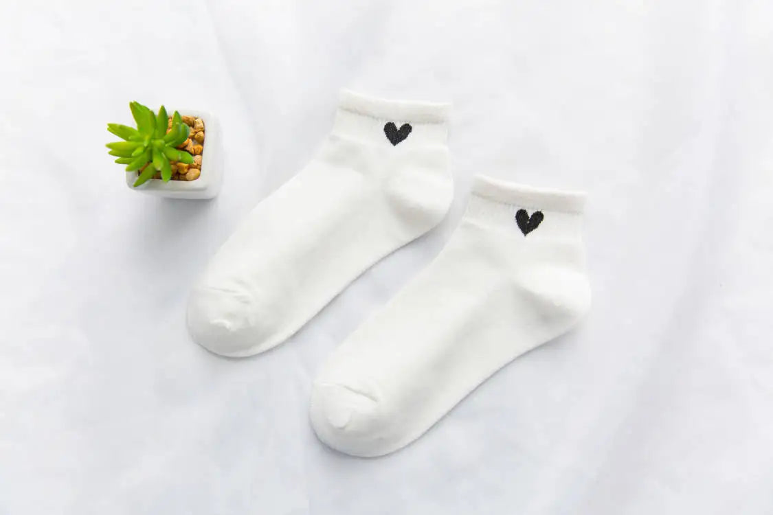 Spring Summer Cotton Color Short Ankle Socks