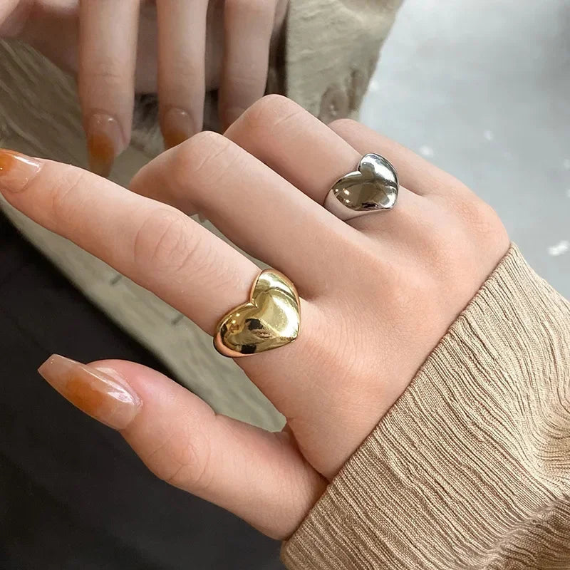 Silver Love Heart Ring
