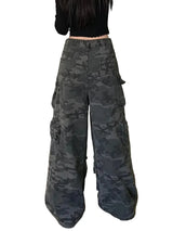 Low Rise Waist Camo Cargo Pants