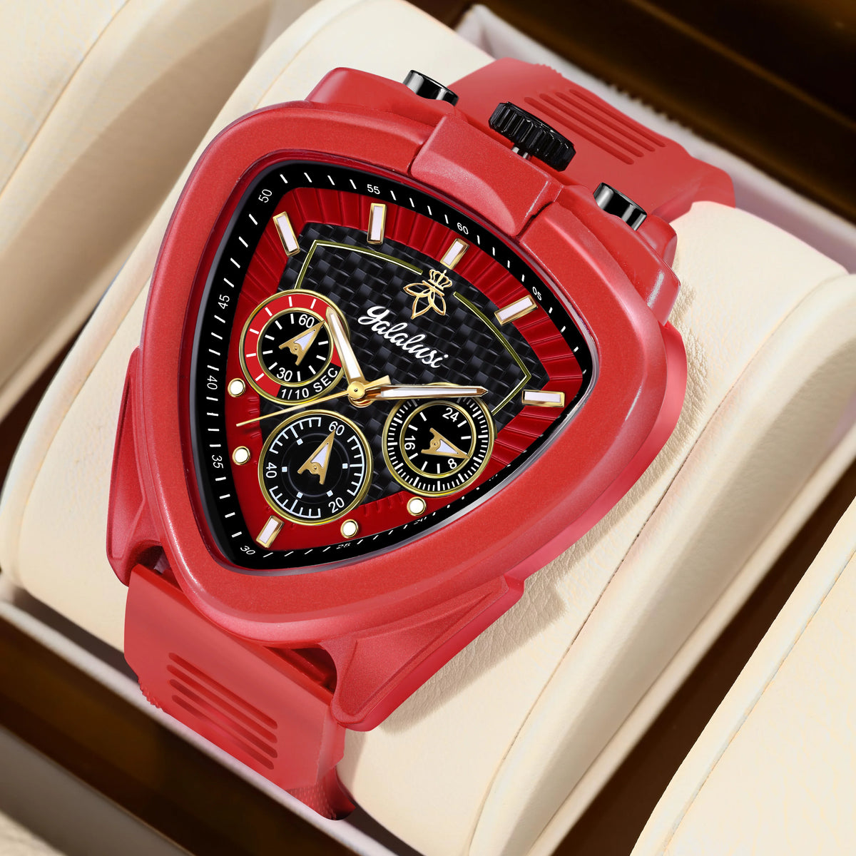 Sporty Triangular Dial Watch