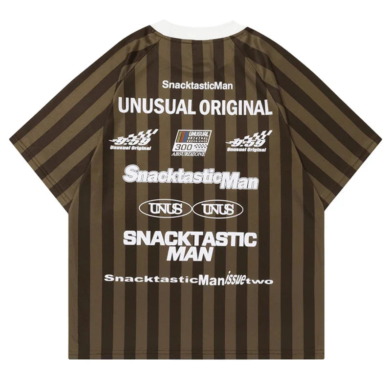 Retro Racing Striped T-Shirt