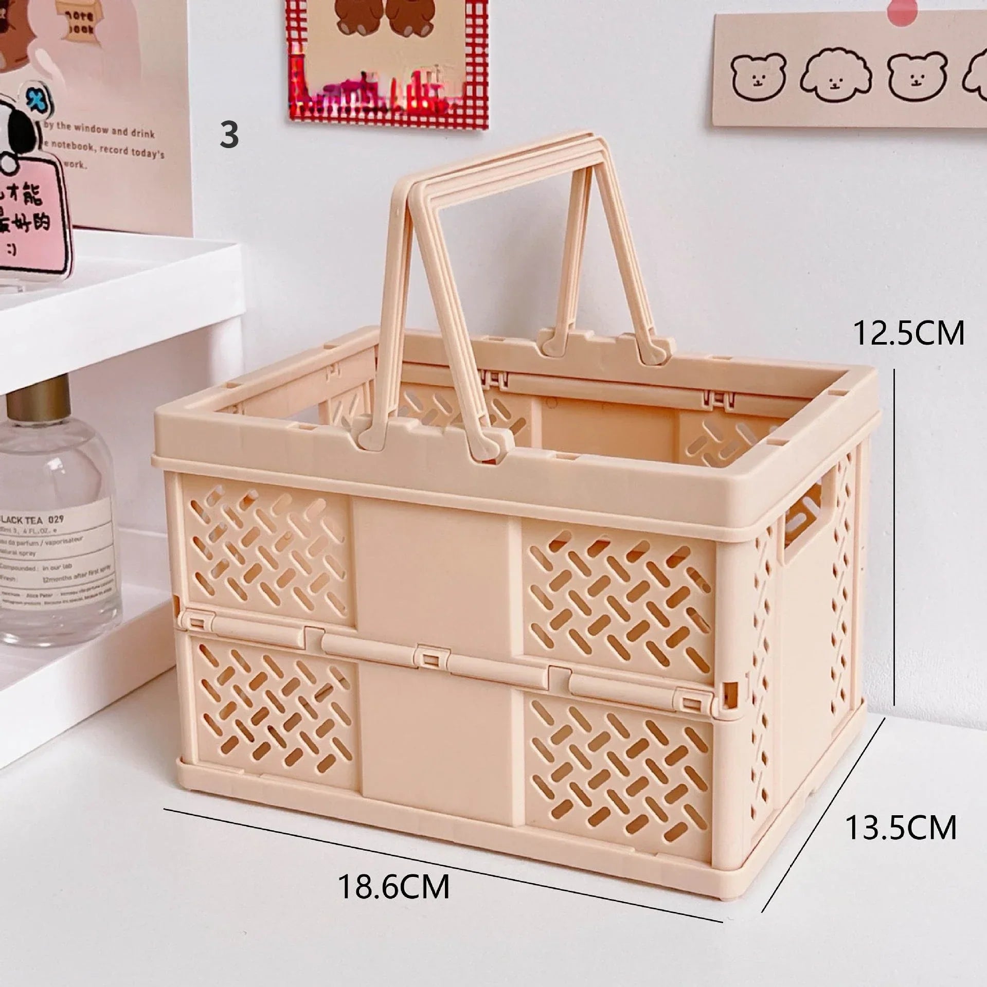 Pastel Folding Storage Basket