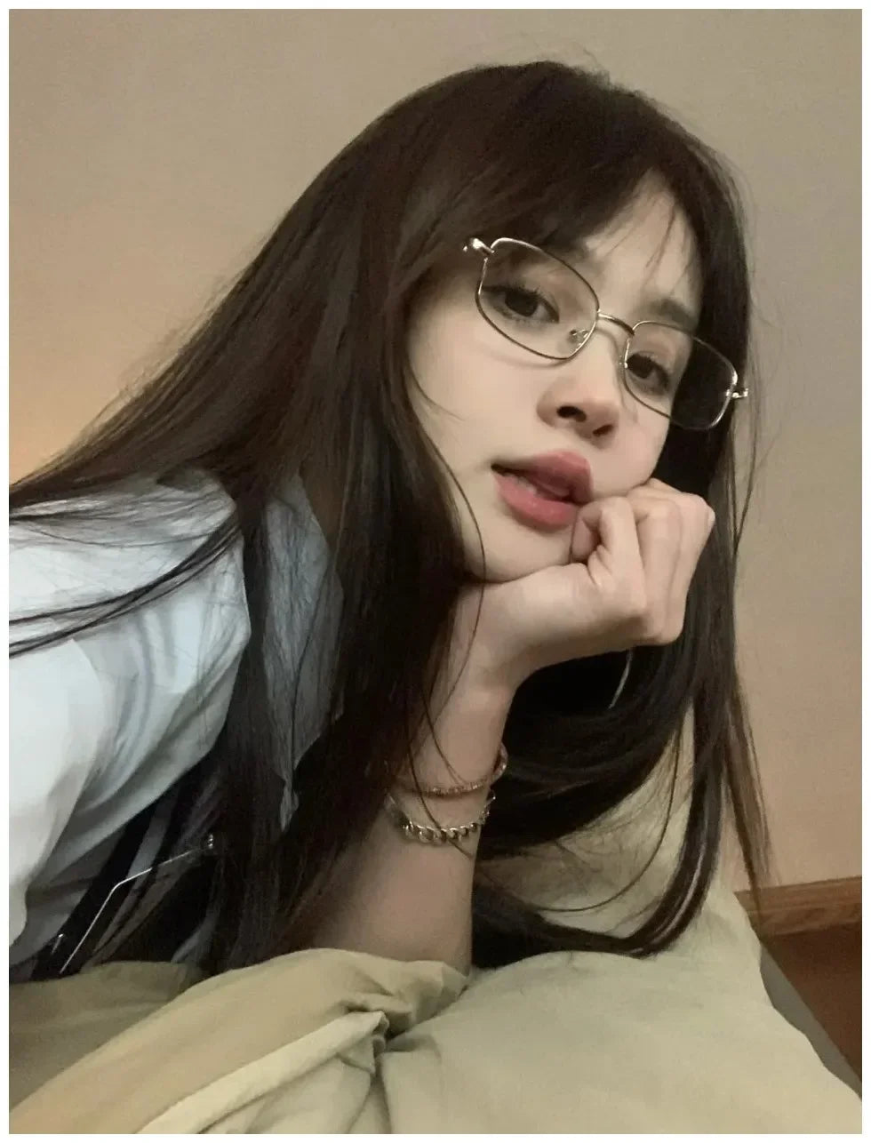 Soft Girl Square Glasses