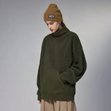 High Neck Fleece Sweatshirt