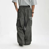Vintage Washed Gray Cargo Pants