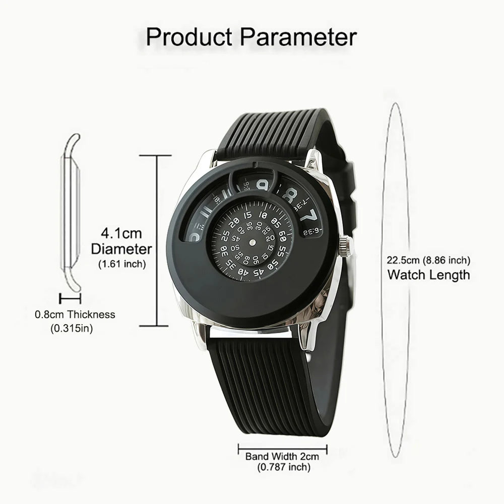 Interesting Design Unisex Quartz Watch