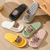 Summer Cartoon Bear Indoor Slippers