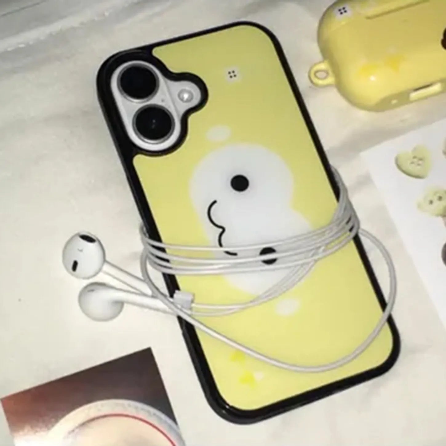 Brown & Yellow Monkey Face iPhone Case