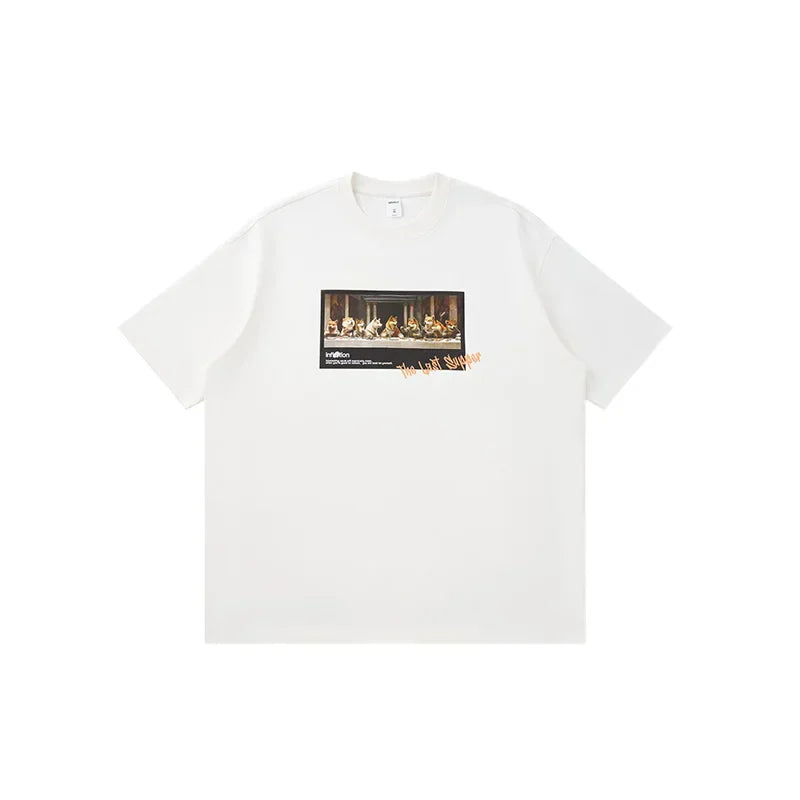 Dogs Print Dinner T-Shirt
