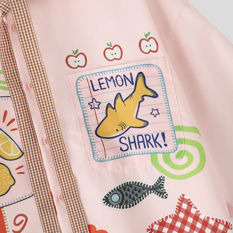 Lemon Shark Colorful Print Shirt