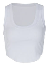 Square Neck Ribbed Tank Top