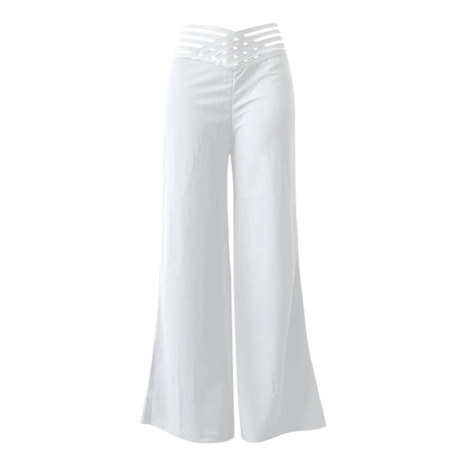 Elegant Women Flared Lady Pants