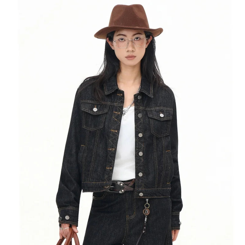 Cowboy Black Denim Jacket