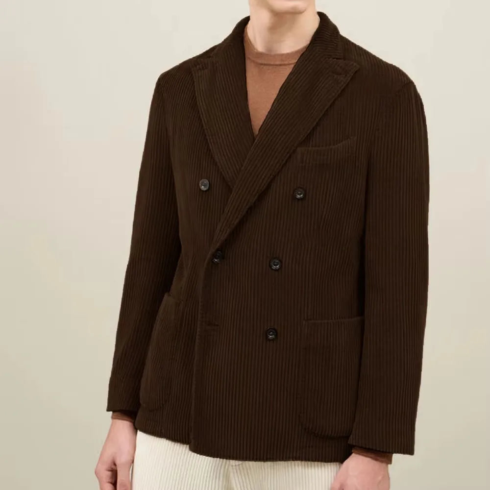 Men's Brown Corduroy Old Money Blazer