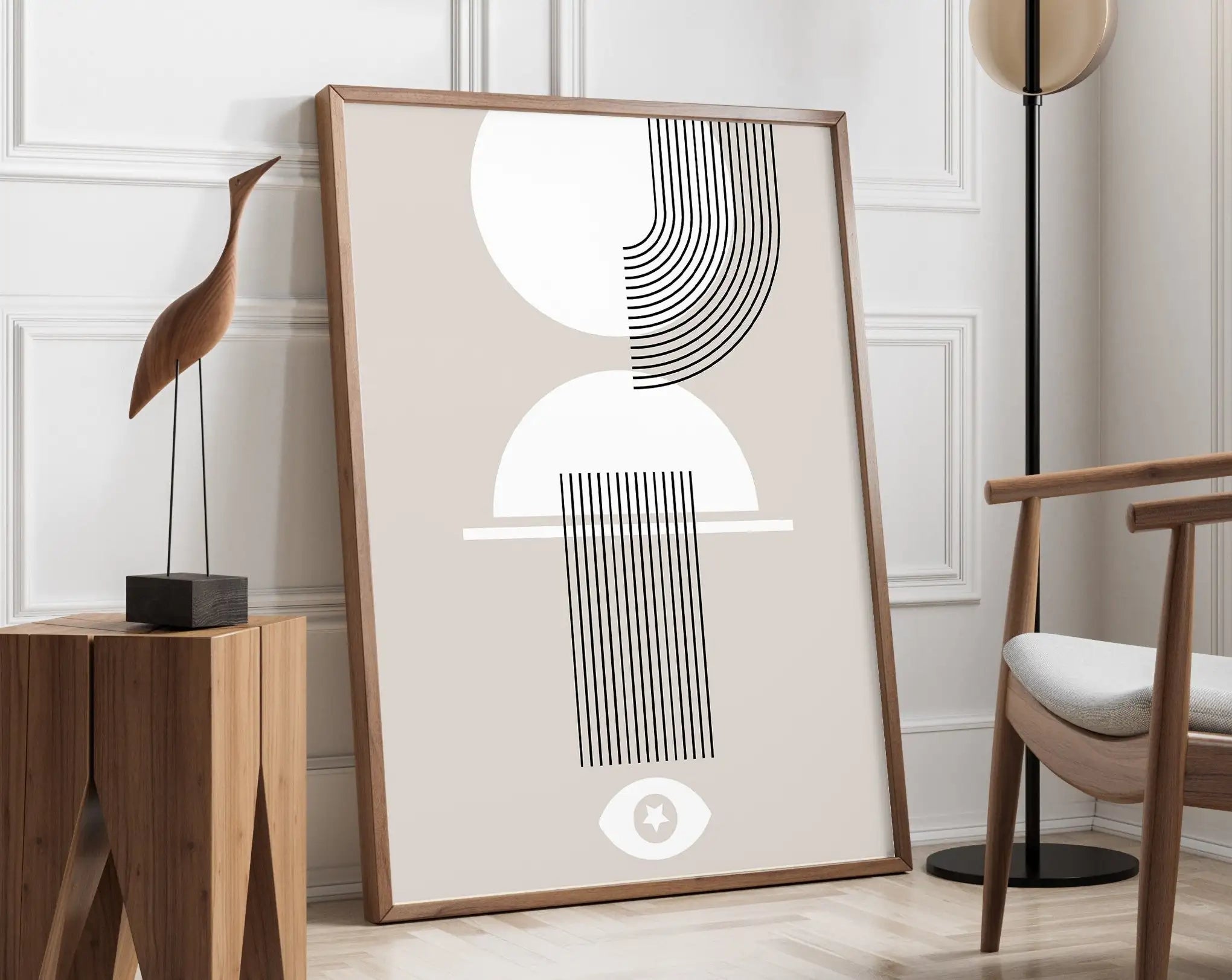 Modernist Geometric Canvas Poster