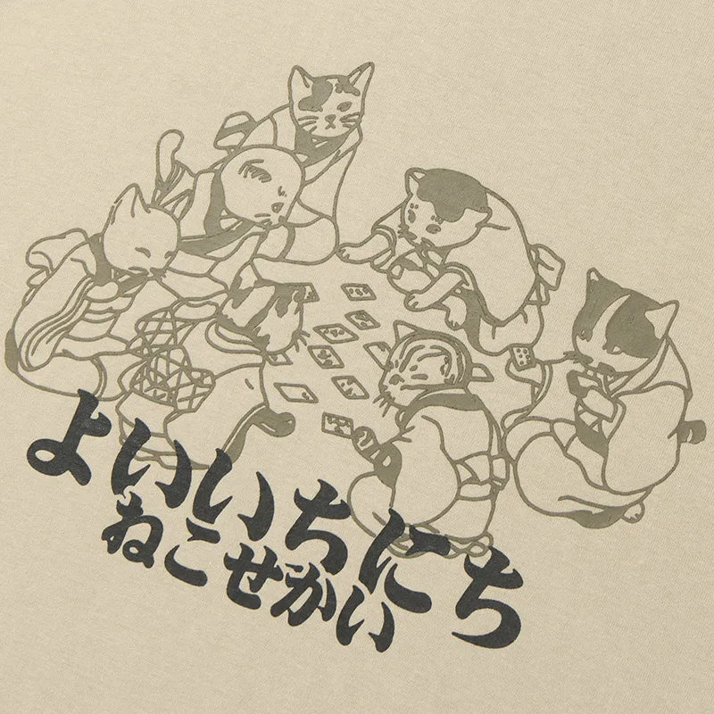 Japanese Kanji Animals Print T-Shirt