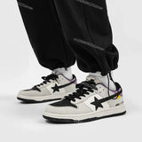 School Retro Multicolor Star Sneakers for Couples