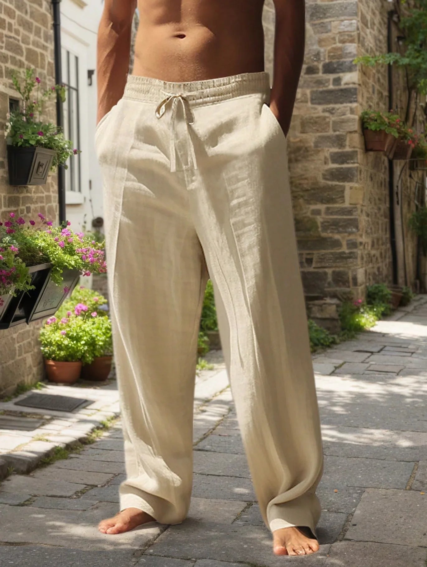 Versatile Cotton Loose Long Pants