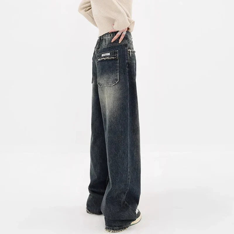 Acubi High Waisted Wide Leg Women's Jeans