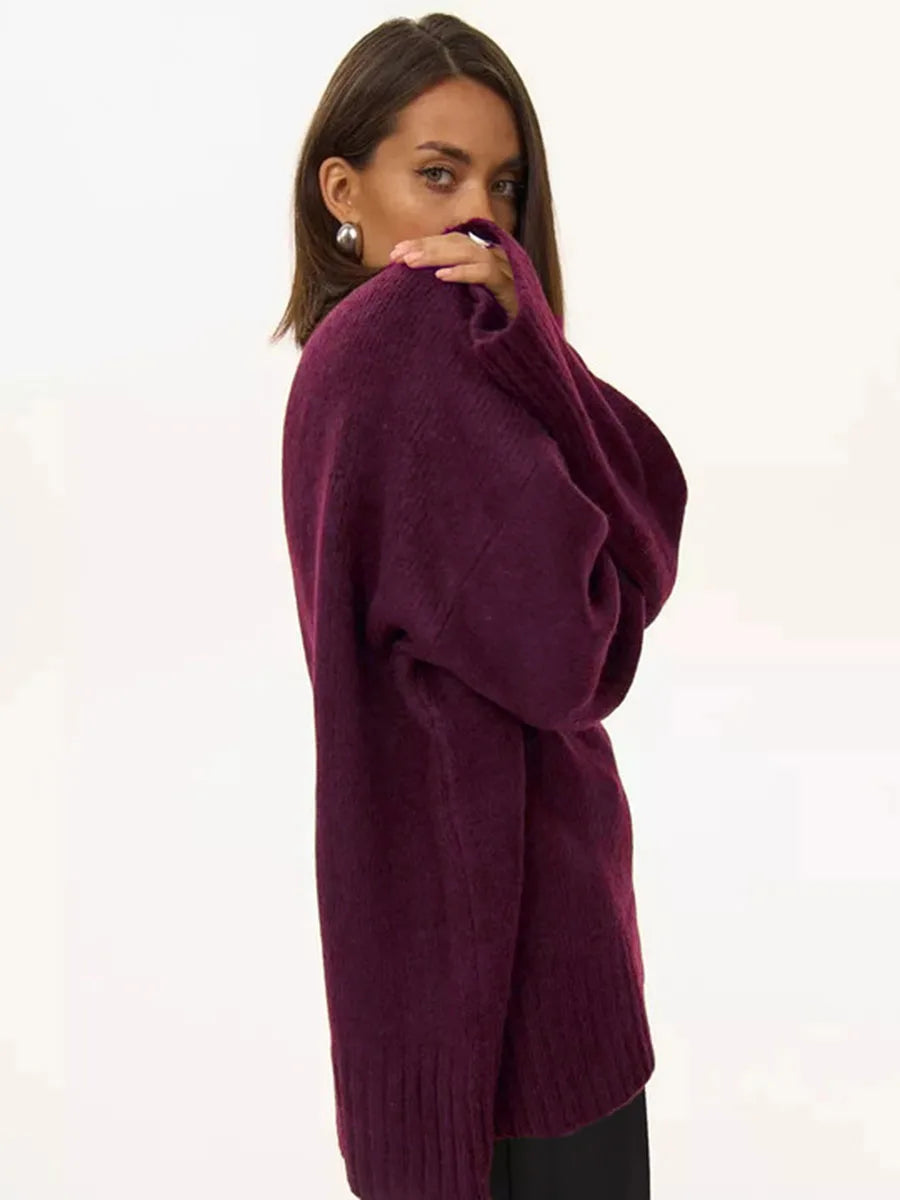 Brown Women's Oversized Cozy Sweater