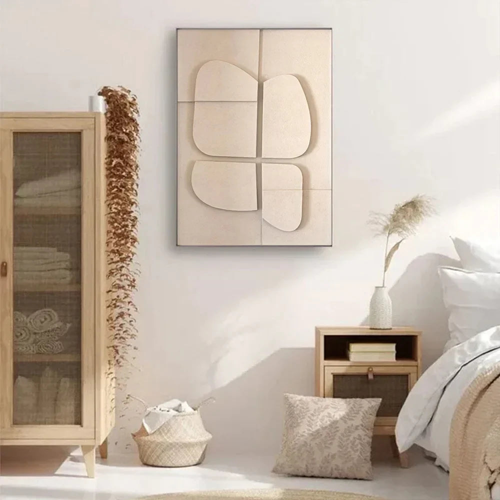 Nordic 3D Effect Geometric Painting Art