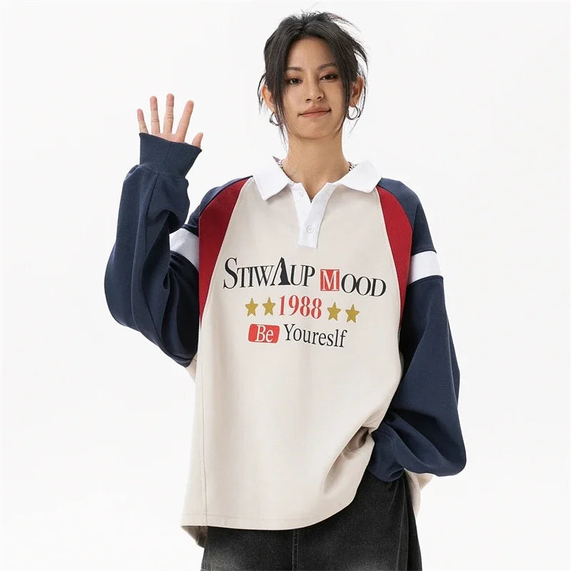 Sudadera vintage estilo deportivo