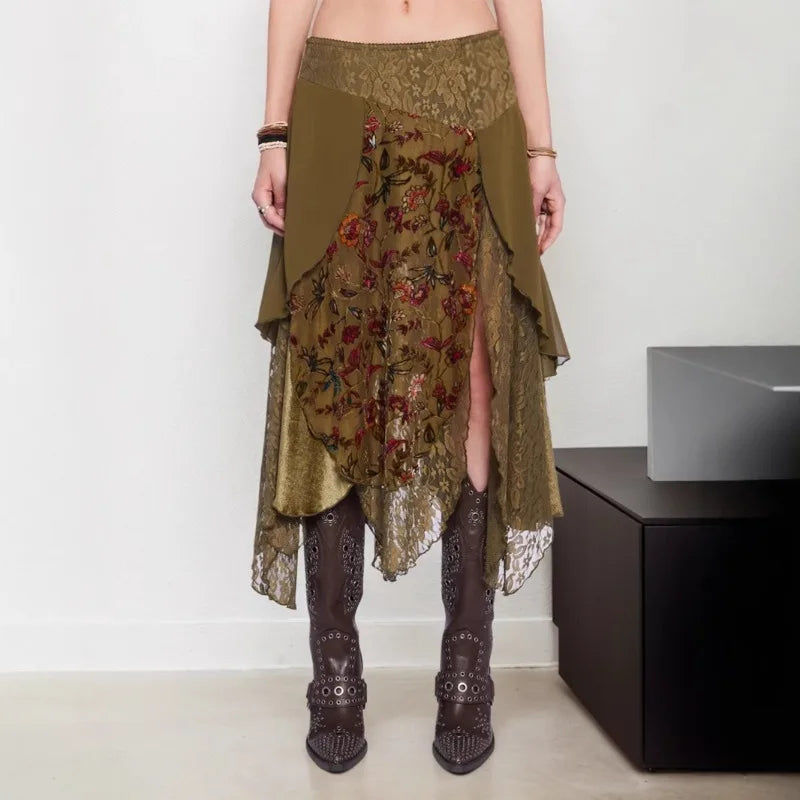 Fairycore Layered Midi Skirt