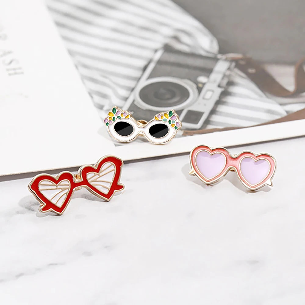 Summer Beach Sunglasses Brooches