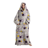 Animal Printed Hooded Blanket
