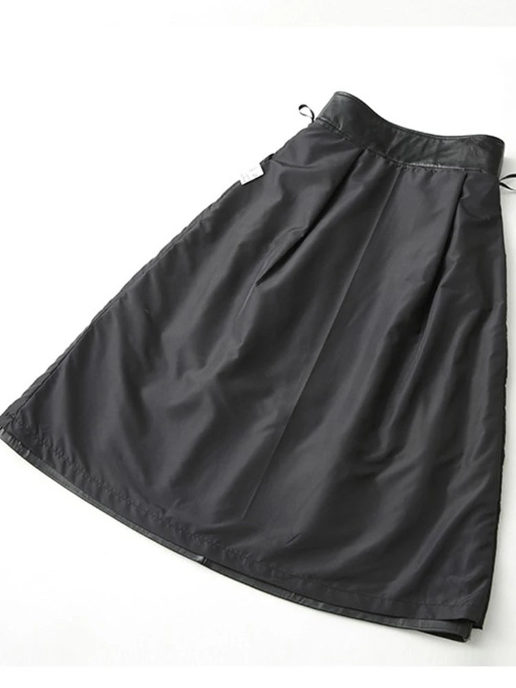 Black Long Luxury High Waist Skirt