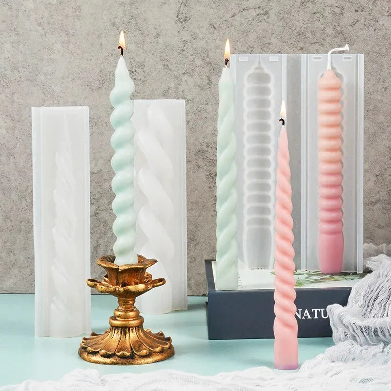 2 pc Spiral Candles