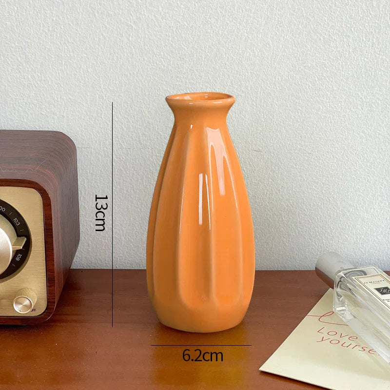 Minimalist Aesthetic Pastel Flower Vintage Vase