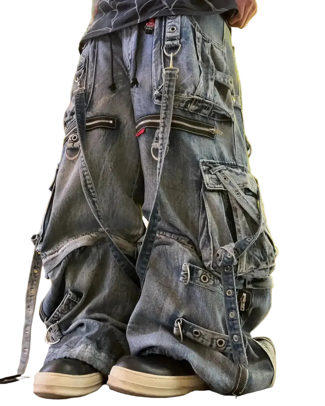 Retro Baggy Low Rise Cargo Jeans