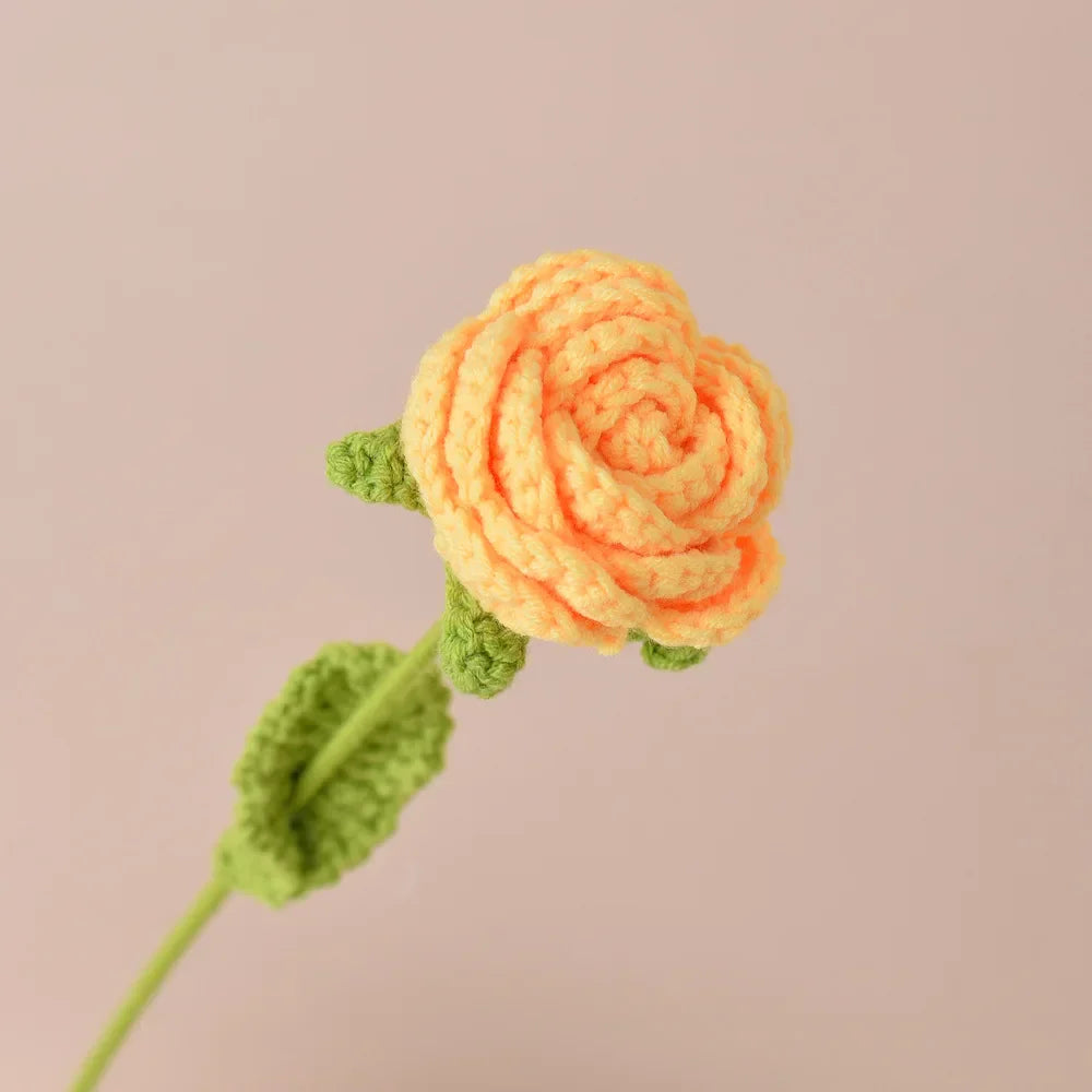 Single Bouquet Hand-Knitted Crochet Flower
